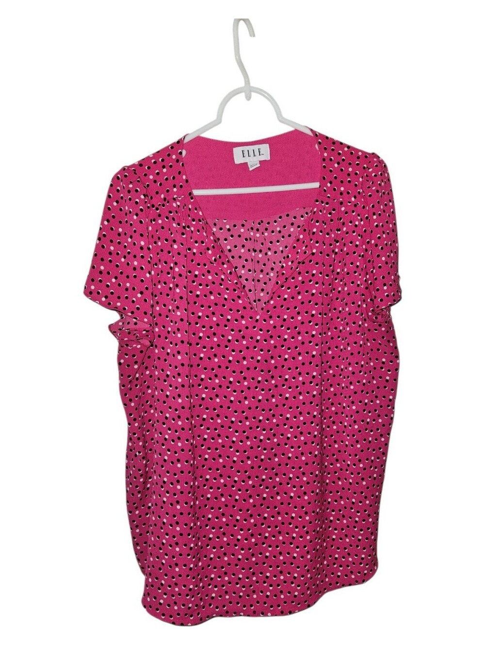 XL ELLE Fuschia Print Blouse
